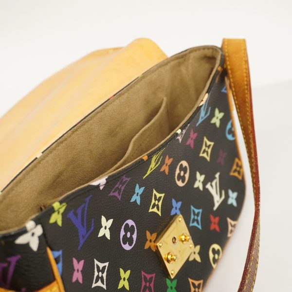 10 Louis Vuitton Shoulder Bag Monogram Multicolor Sologne Noir