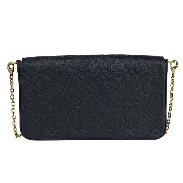 1000051868610 13 Louis Vuitton Pochette Felicie 2Way Chain Wallet Noir Black