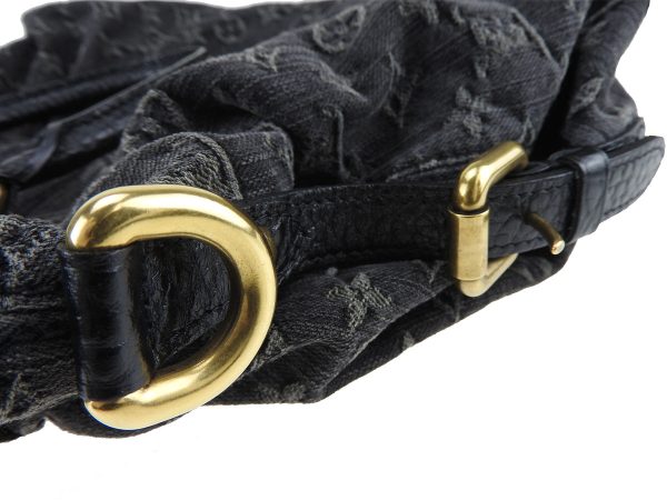 11 Louis Vuitton NeoCabby MM Noir Monogram Denim