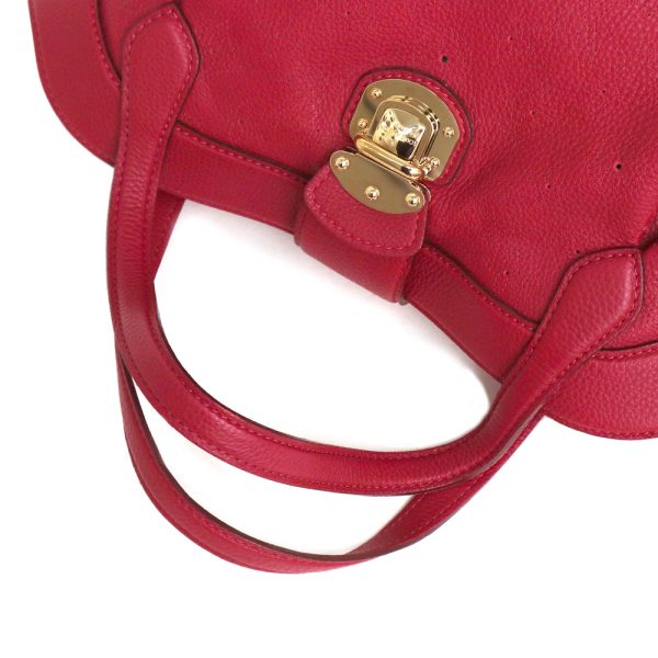 11 Louis Vuitton Mahina Leather Cirrus PM Shoulder Bag Red