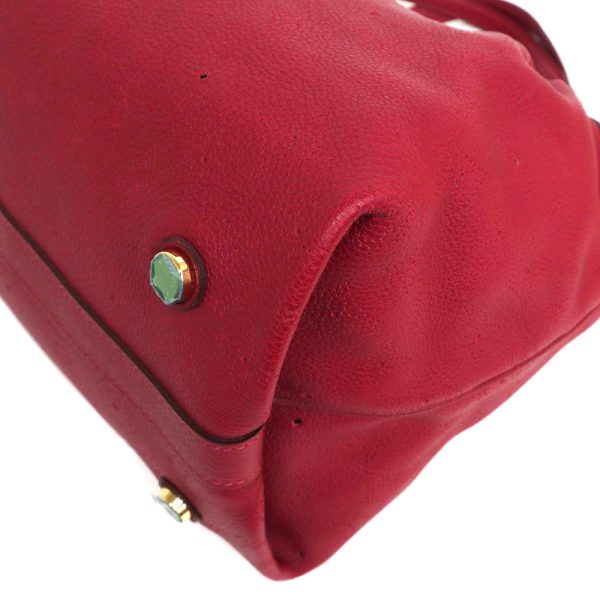 12 Louis Vuitton Mahina Leather Cirrus PM Shoulder Bag Red