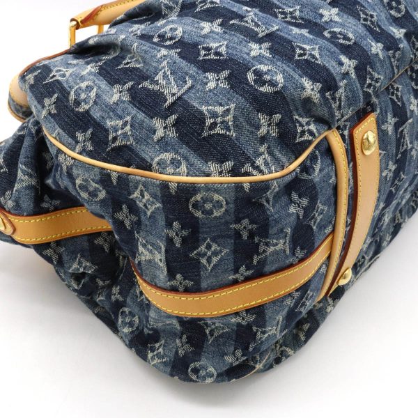 12311062 3 Louis Vuitton Monogram Denim Porte Epaule Raye GM Shoulder Bag