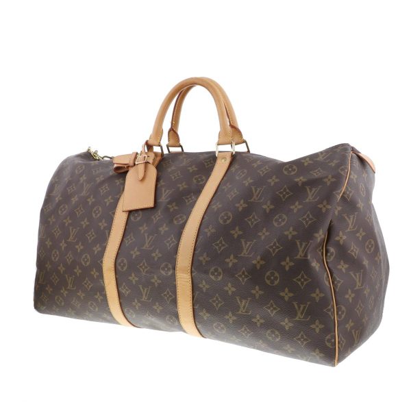 1240004026558 2 Louis Vuitton Keepall 55 Boston Bag Monogram Brown