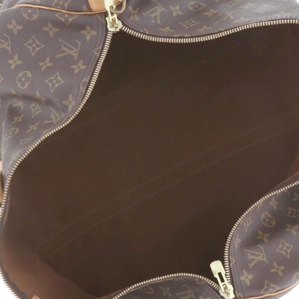 1240004026558 6 Louis Vuitton Keepall 55 Boston Bag Monogram Brown