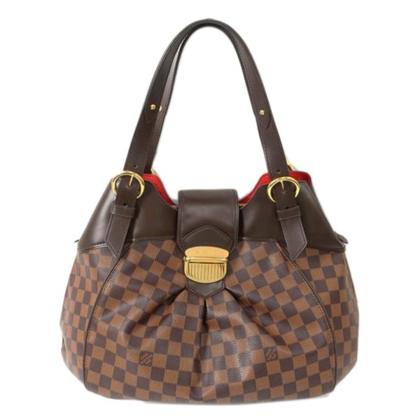 13 Louis Vuitton Sistina GM Damier Ebene Shoulder Bag