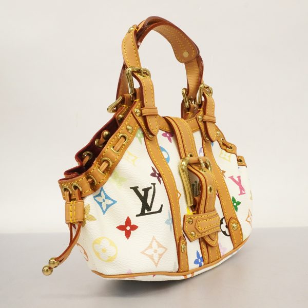 1603233 1993 2 Louis Vuitton Handbag Monogram Multicolor Theda PM White