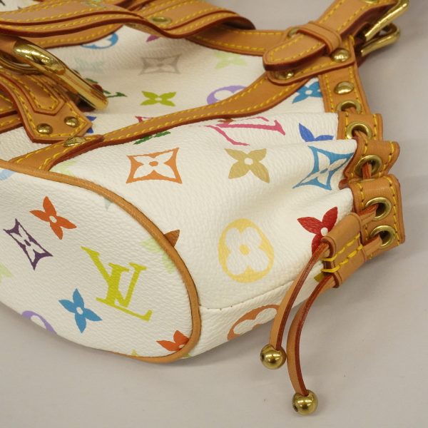 1603233 1993 7 Louis Vuitton Handbag Monogram Multicolor Theda PM White