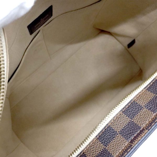 18 Louis Vuitton Jersey Damier Creme Shoulder Bag Brown