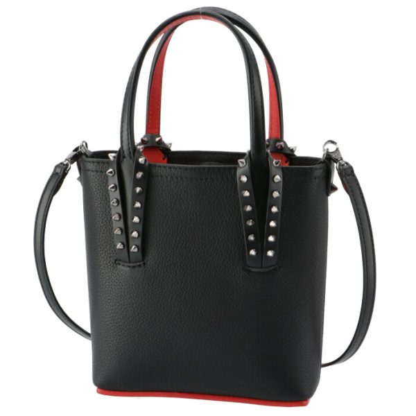 2 Christian Louboutin Shoulder Bag Cabata Mini Bag Tote Bag Black