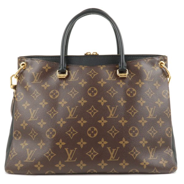 2 Louis Vuitton Monogram Pallas Handbag Shoulder Bag Noir