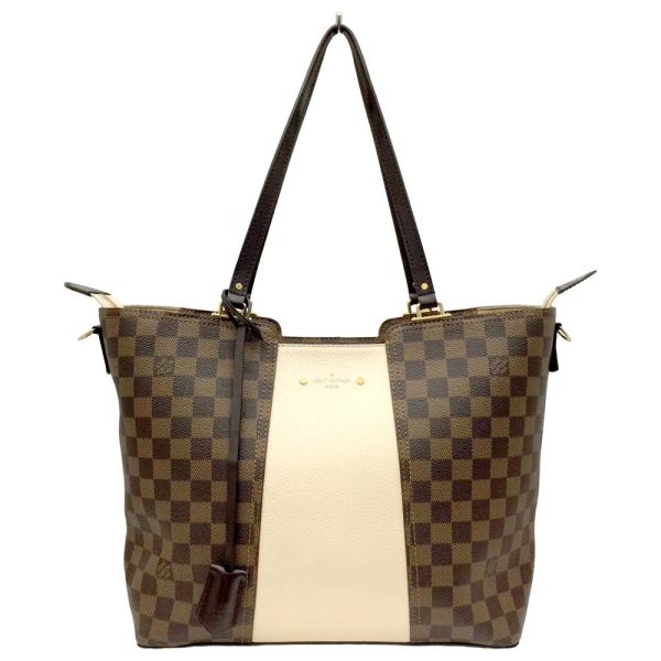 2 Louis Vuitton Jersey Damier Creme Shoulder Bag Brown