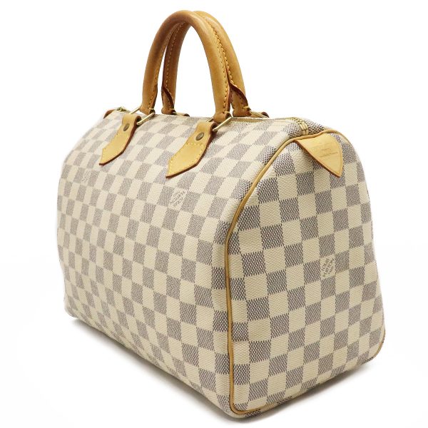 2 Louis Vuitton Damier Azur Speedy 30 Handbag Mini Boston Bag