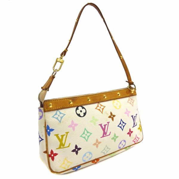 2 Louis Vuitton Pochette Accessoires Accessory Multicolor White