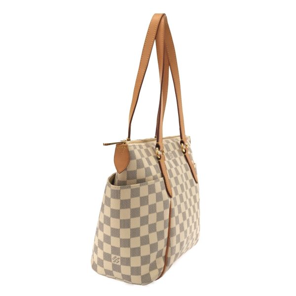 2 Louis Vuitton Totally PM Shoulder Bag Azur Damier Azur Canvas