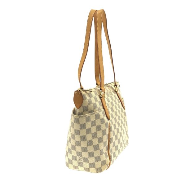 2 Louis Vuitton Totally PM Shoulder Bag Azur Damier Azur Canvas