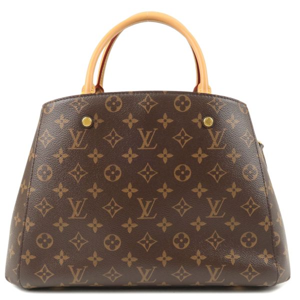 2 Louis Vuitton Monogram Montaigne MM 2WAY Bag Handbag Shoulder Bag