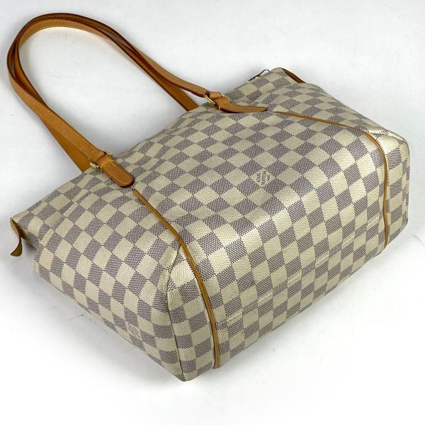 2 Louis Vuitton Totally PM Shoulder Bag Damier Azur White