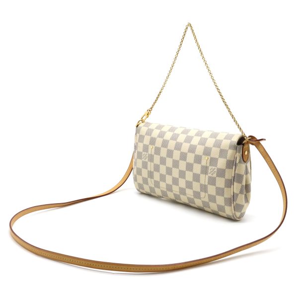 2 Louis Vuitton Damier Azur Favorite MM Accessory Pouch Clutch Bag