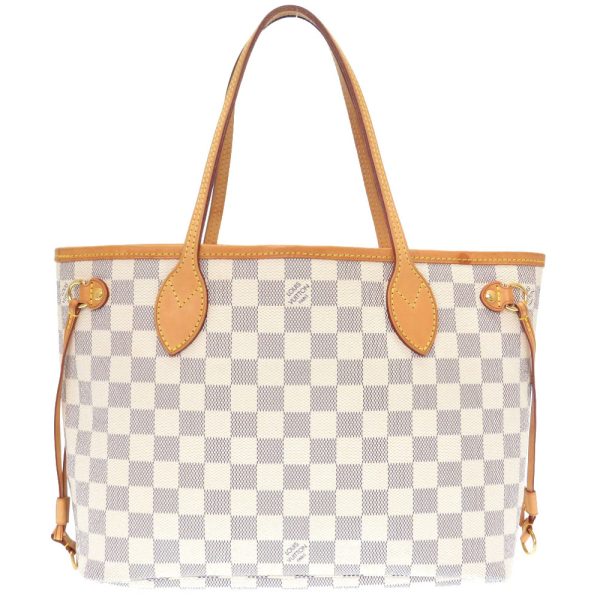 2 Louis Vuitton Damier Azur Neverfull PM Tote Bag