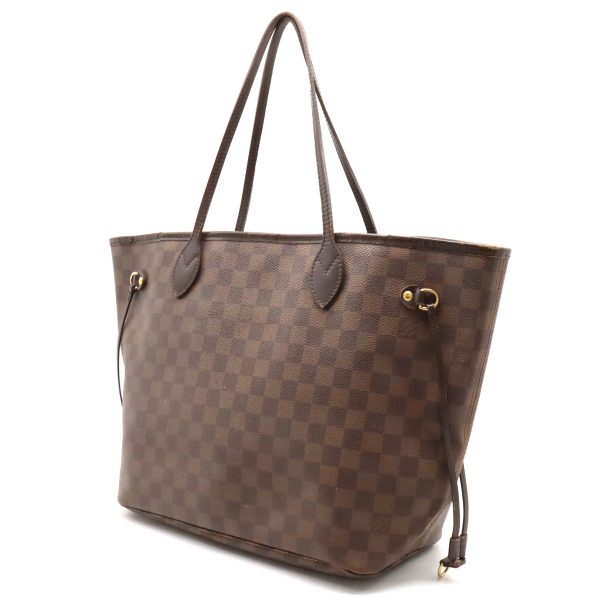 2 Louis Vuitton Damier Neverfull MM Tote Bag Shoulder Bag