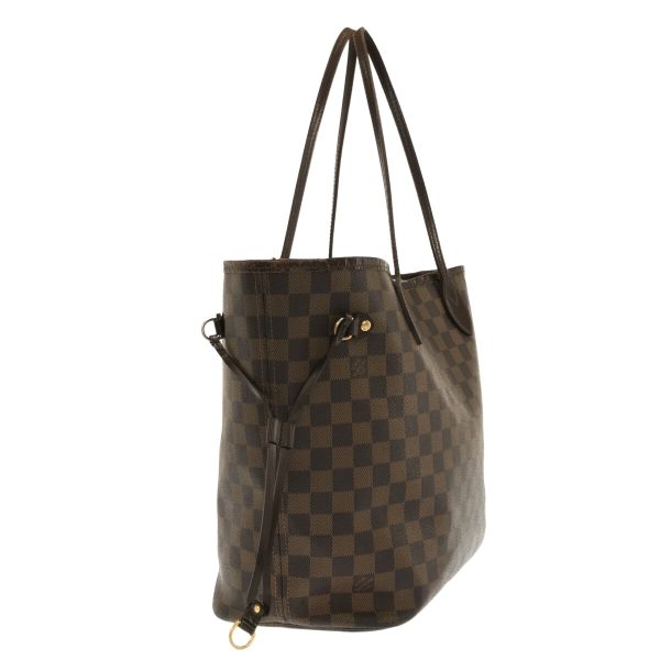 2 Louis Vuitton Neverfull MM Tote Bag Ebene Damier Canvas