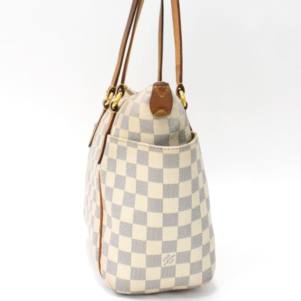 2 Louis Vuitton Totally PM Tote Shoulder Bag Damier Azur Ivory