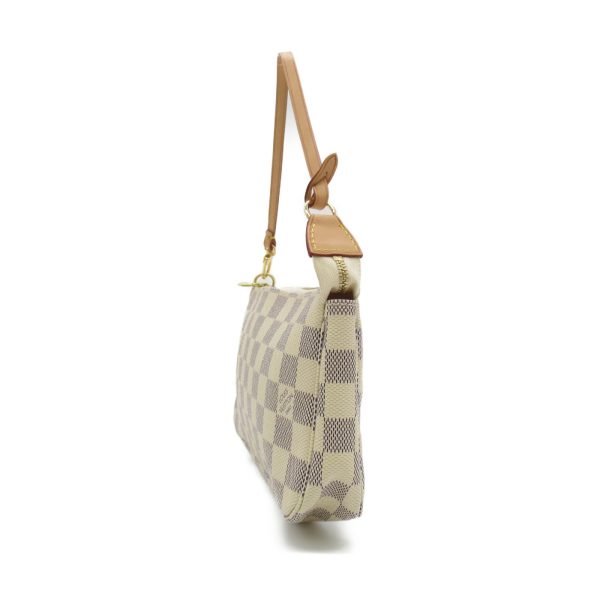 2 Louis Vuitton Pochette Accessoire Pouch Canvas Damier Azur