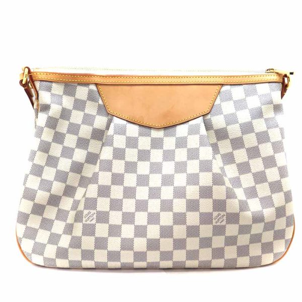 2 Louis Vuitton Siracusa MM Shoulder Bag Damier Canvas Azure