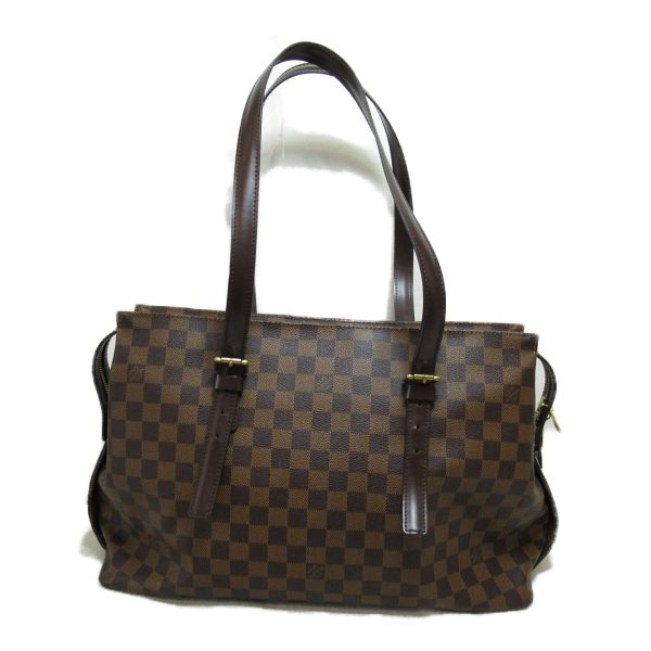 2 Louis Vuitton Chelsea Tote Bag Canvas Damier Ebene