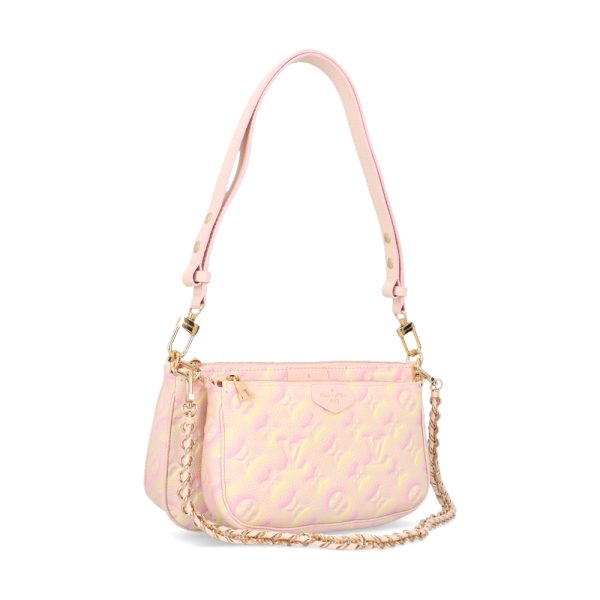 2 Louis Vuitton Multi Pochette Shoulder Bag Pink