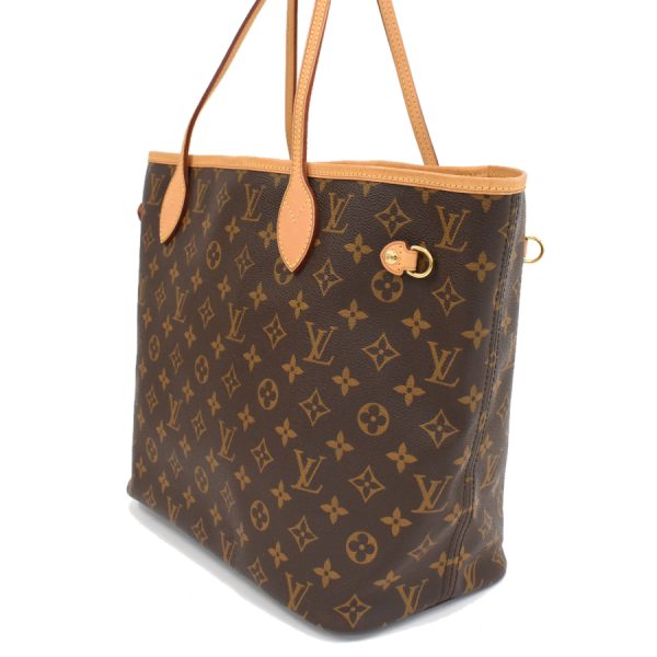 2 Louis Vuitton Neverfull MM Shoulder Bag Monogram Brown