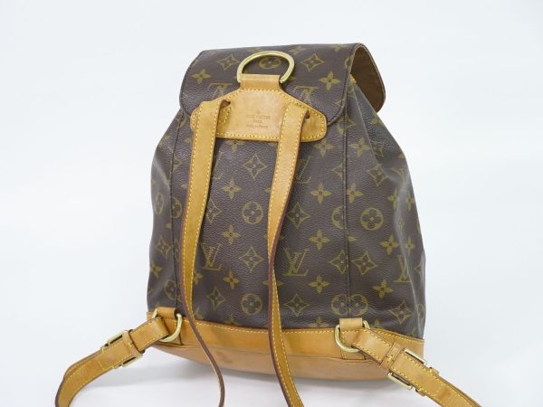 2 Louis Vuitton Montsouris MM Rucksack Backpack Monogram Brown