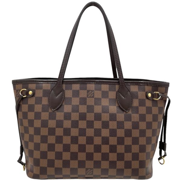 2 Louis Vuitton Tote Bag Damier Neverfull PM Handbag Shoulder Bag