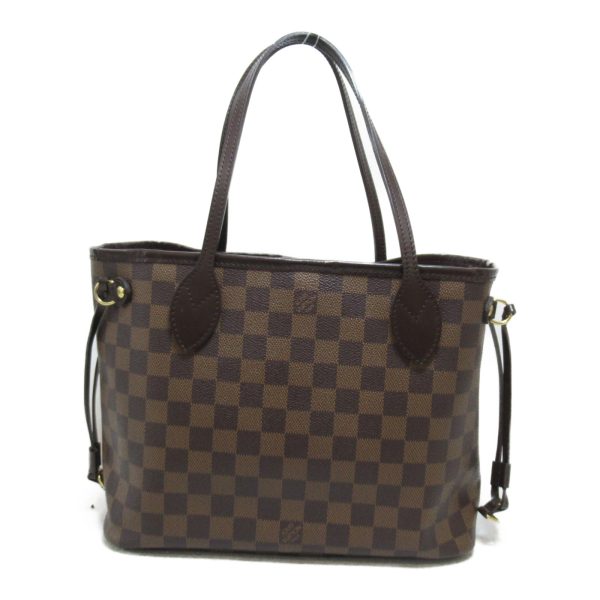 2 Louis Vuitton Neverfull MM Tote Coated Canvas Damier Ebene