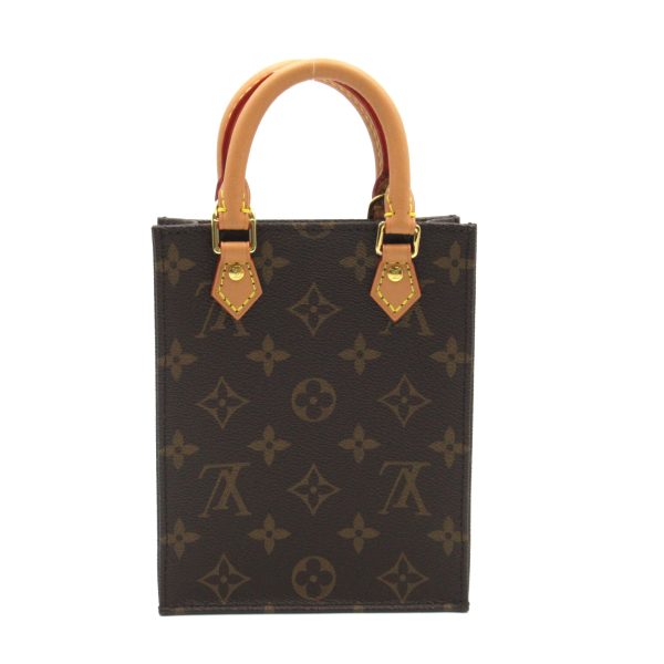 2 Louis Vuitton Petite Sac Plat Shoulder Bag Canvas Monogram