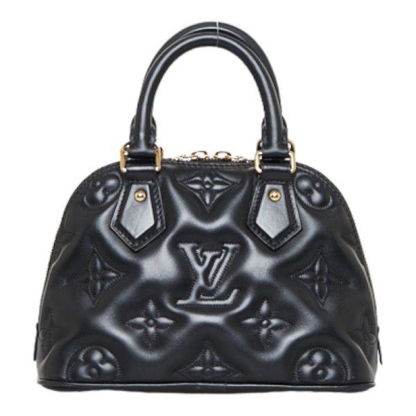 2 Louis Vuitton Bubblegram Alma soft BB Handbag Shoulder Bag Noir Black