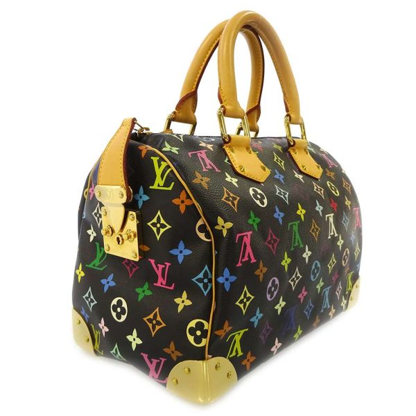 2 Louis Vuitton Handbag Monogram Multicolor Speedy 30 Noir