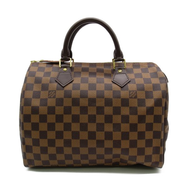 2 Louis Vuitton Speedy 30 Handbag Canvas Damier