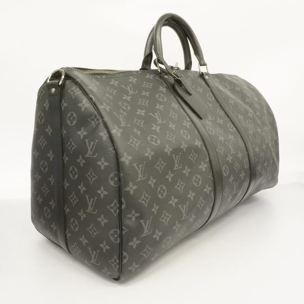 2 Louis Vuitton Boston Bag Monogram Eclipse Keepall Bandouliere 55