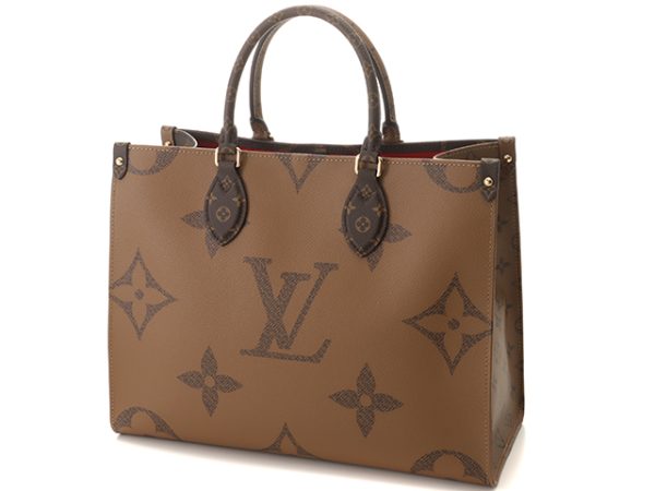 2 Louis Vuitton Bag On The Go MM Monogram Giant Reverse