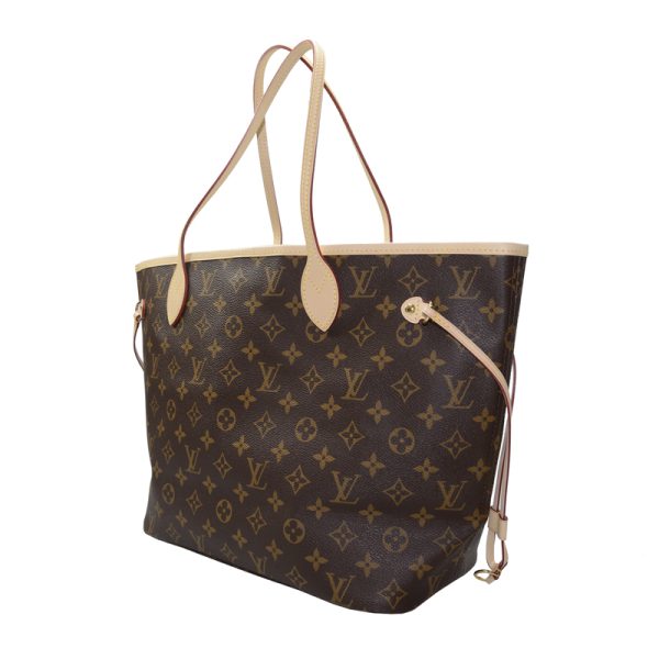 2 Louis Vuitton Neverfull MM Monogram Canvas Shoulder Bag