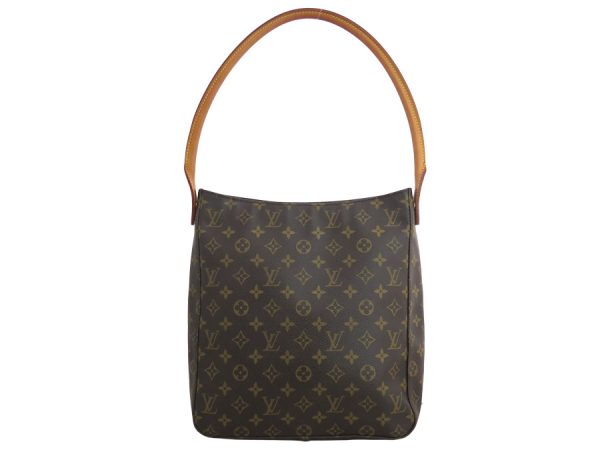 2 Louis Vuitton Monogram Looping MM Shoulder Bag One Shoulder Brown x Gold Hardware