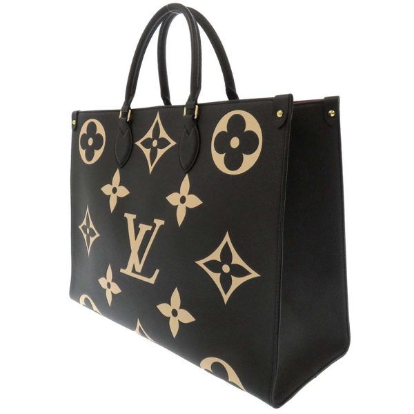 2 Louis Vuitton On The Go GM Monogram Emplant Empreinte BiColor Black