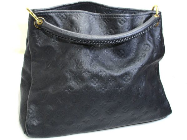 2 Louis Vuitton Artsy MM Hobo Implant Infini Black