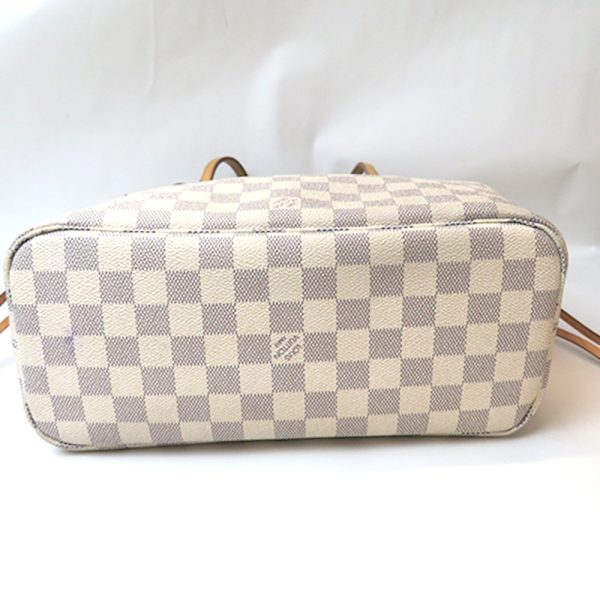 2 Louis Vuitton Neverfull PM Azure White Tote Bag