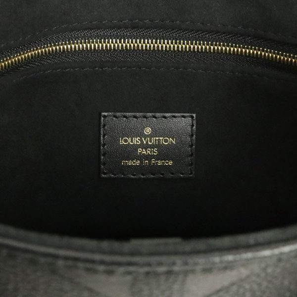 200004322019 7 Louis Vuitton OntheGo MM Monogram Implant Leather Noir Black