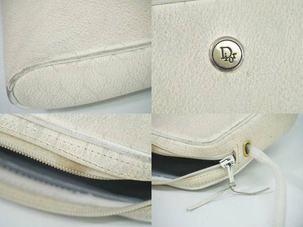 2100010000095457 4 Christian Dior Honeycomb Pattern PVC Shoulder Bag