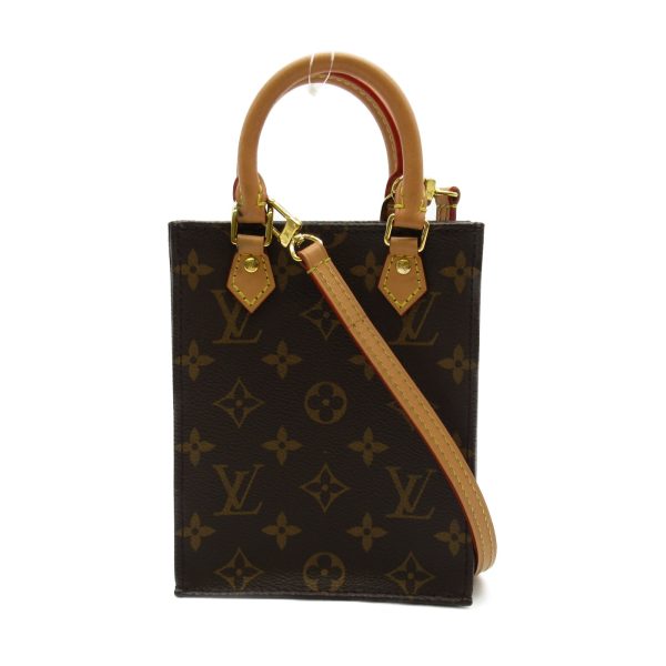 2101217164245 1 Louis Vuitton Petite Sac Plat Shoulder Bag Monogram Brown