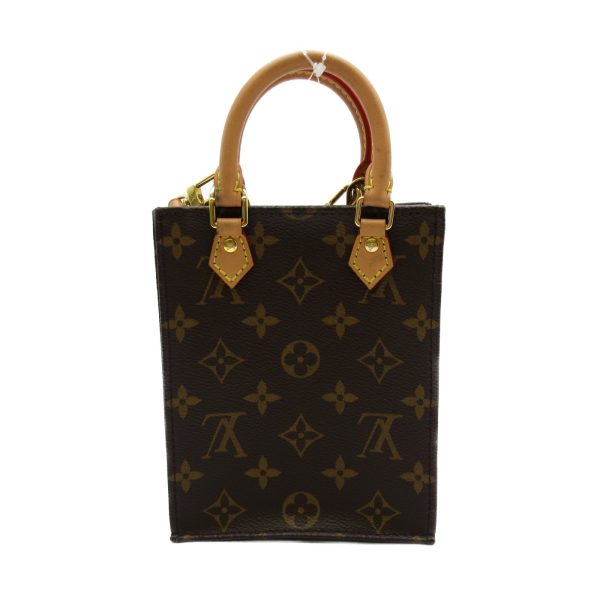 2101217164245 3 Louis Vuitton Petite Sac Plat Shoulder Bag Monogram Brown