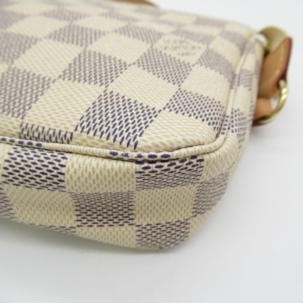 2101217189507 10 Louis Vuitton Pochette Accessoires Pouch Bag PVC Coated Canvas Damier Azur